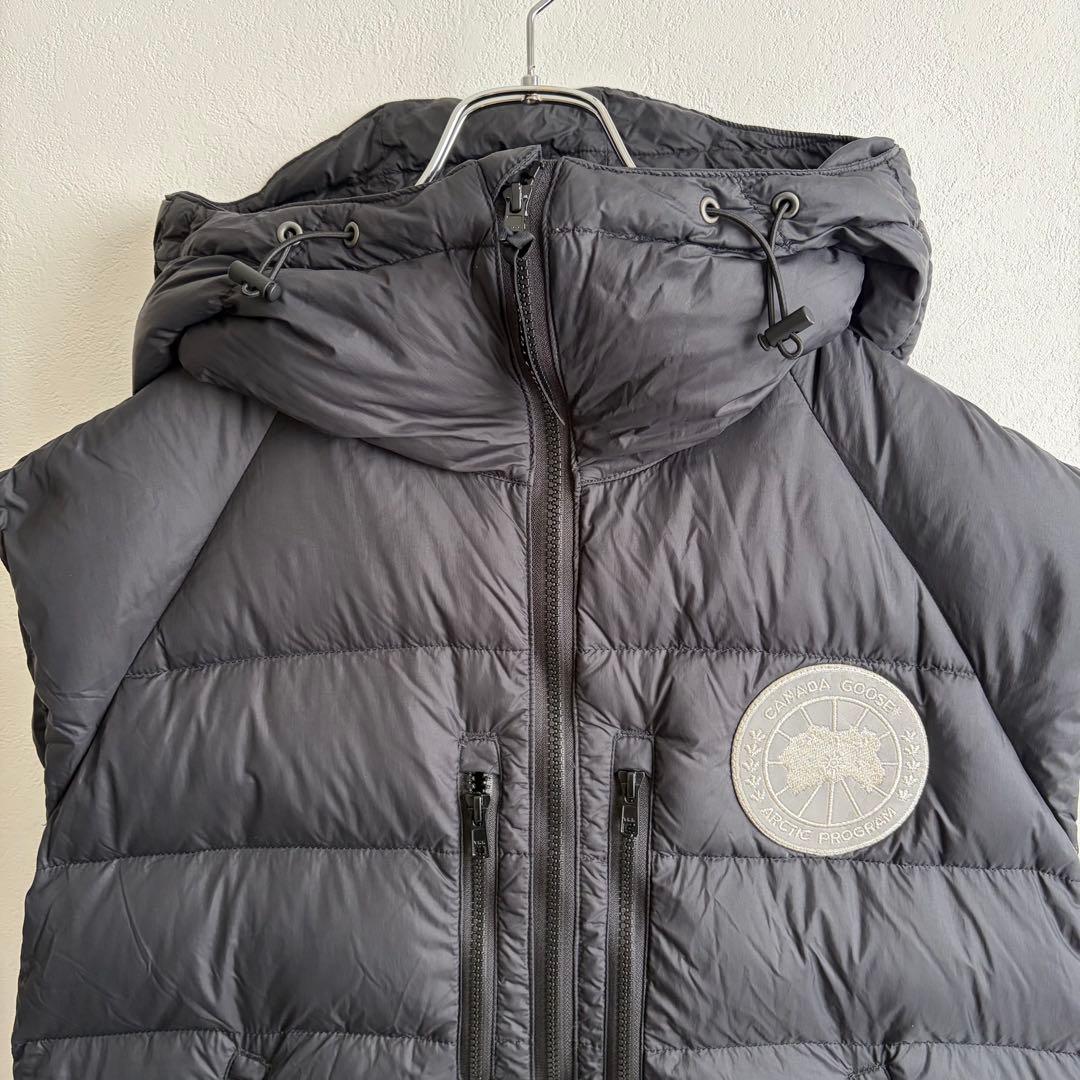 【美品✨希少‼︎】カナダグース　ダウンベスト　両面ビッグワッペン　黒　juun.j
