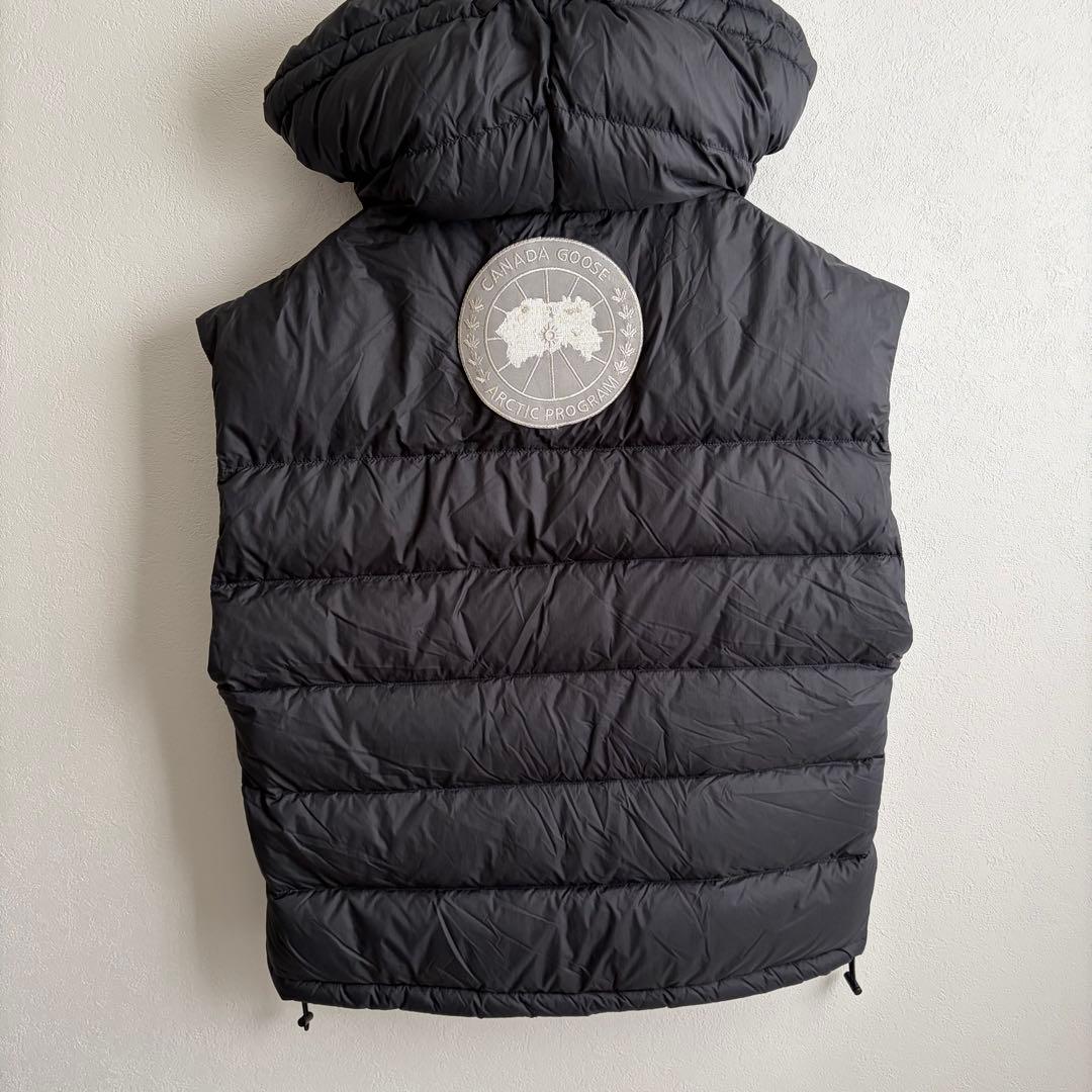【美品✨希少‼︎】カナダグース　ダウンベスト　両面ビッグワッペン　黒　juun.j