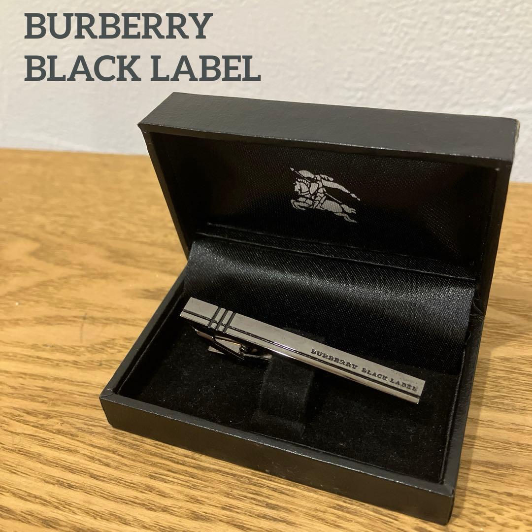 【人気】BURBERRY BLACK LABEL ネクタイピン タイピン 黒