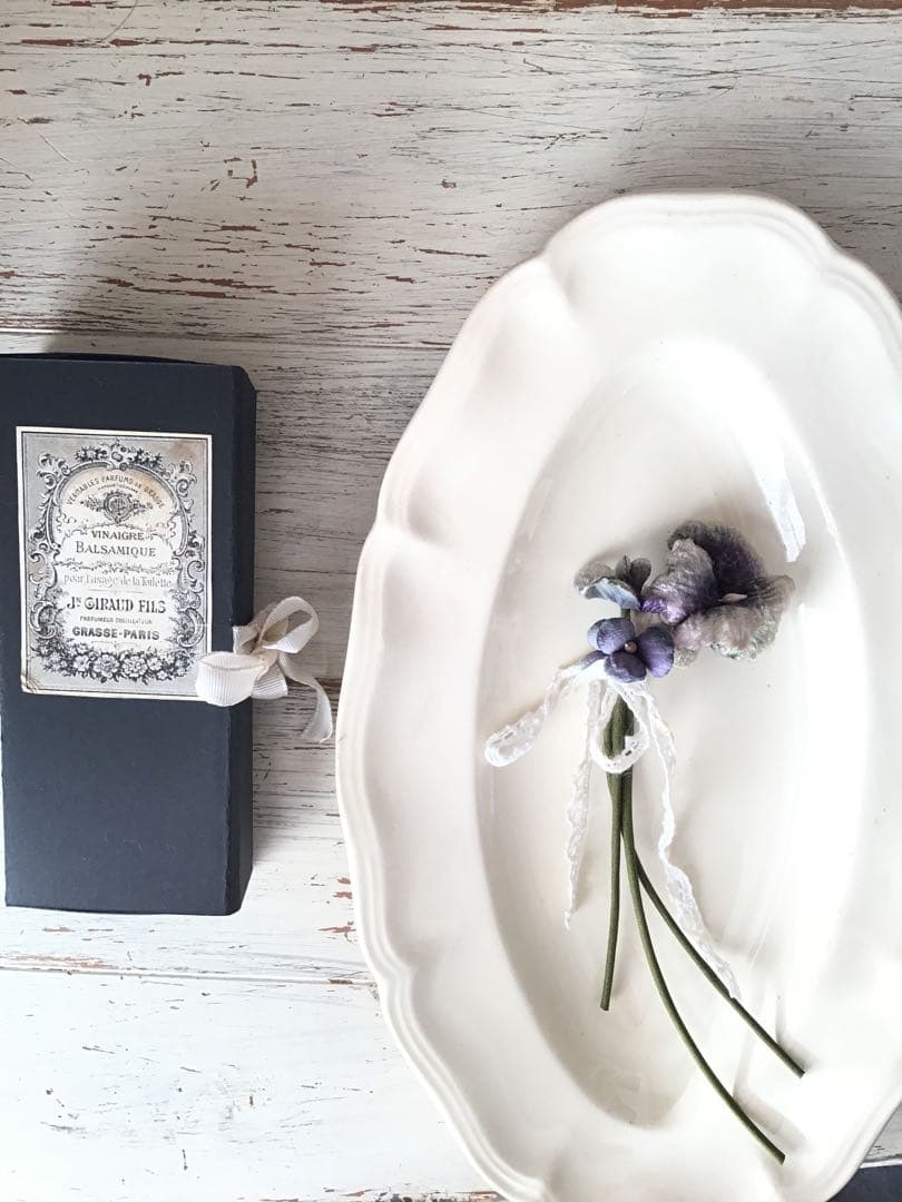 ちびくまcocolilou toybear 【お取置き中】布花 ビオラとすみれ