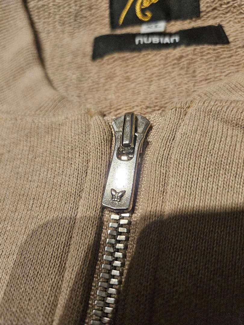 【別注・希少XL】Needles × NUBIAN トラックジャケット ベージュ