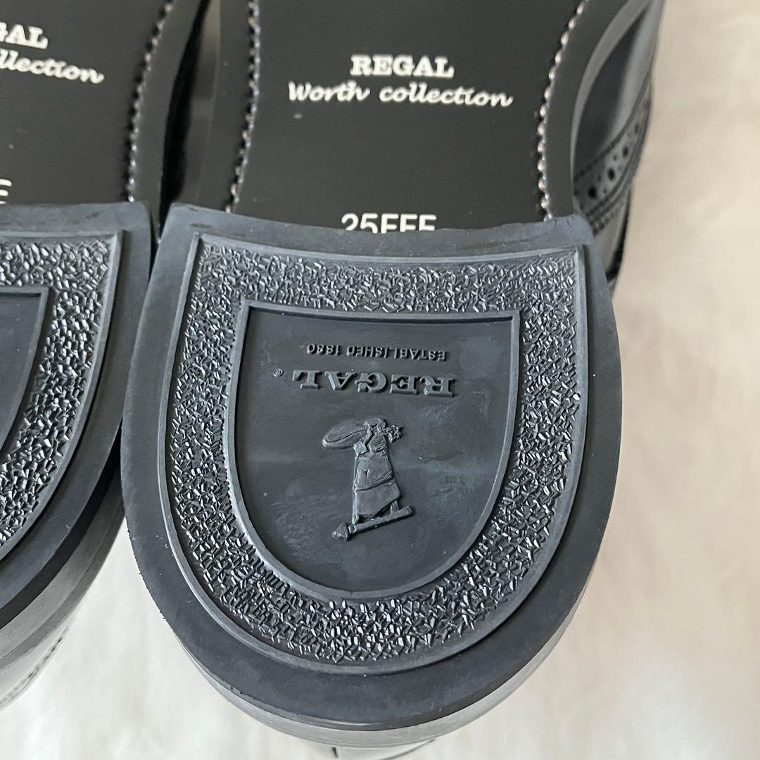 未使用級✨REGAL リーガル ビジネスシューズ ウィングチップ ブラック