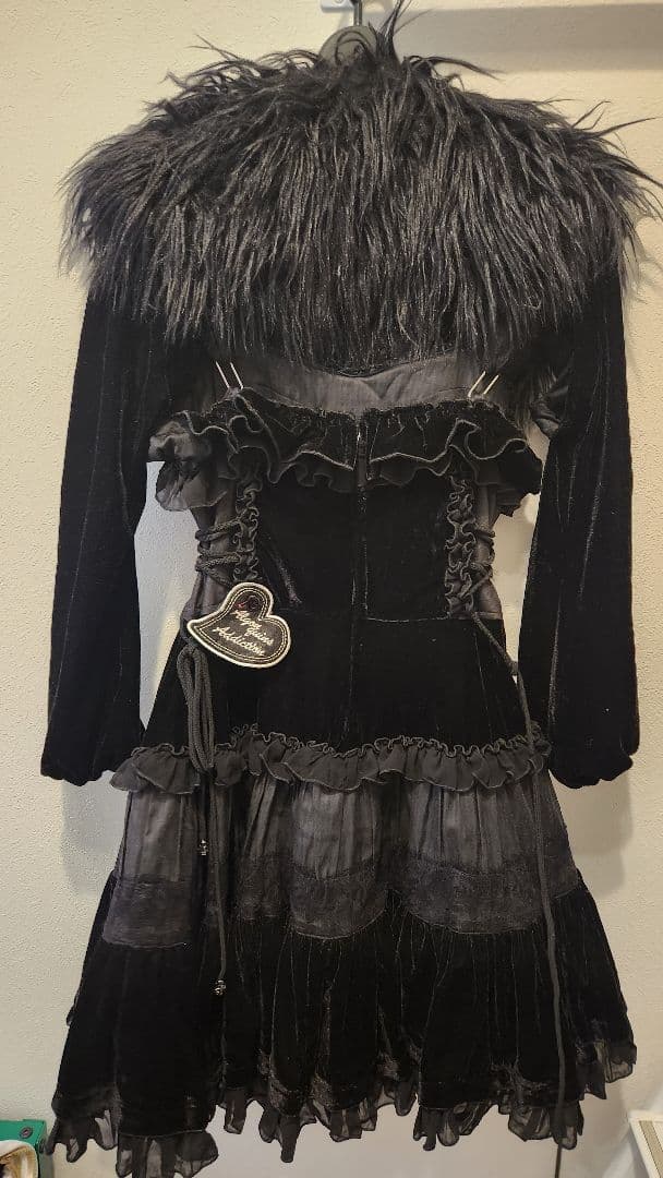 ALGONQUIN 別珍ジャンパースカート&ファーボレロ