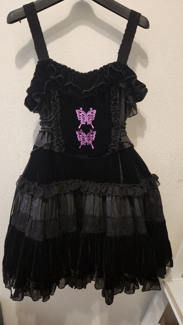 ALGONQUIN 別珍ジャンパースカート&ファーボレロ