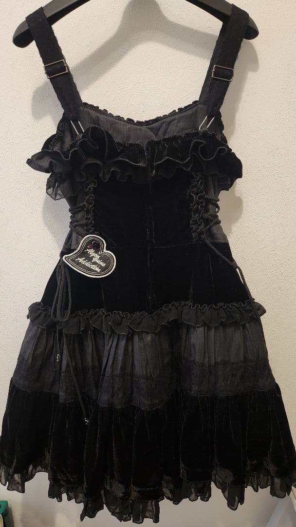 ALGONQUIN 別珍ジャンパースカート&ファーボレロ