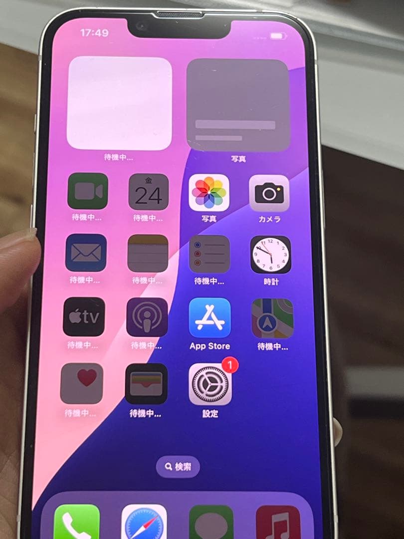 バッテリー91% iPhone 14 ホワイト SIM フリー