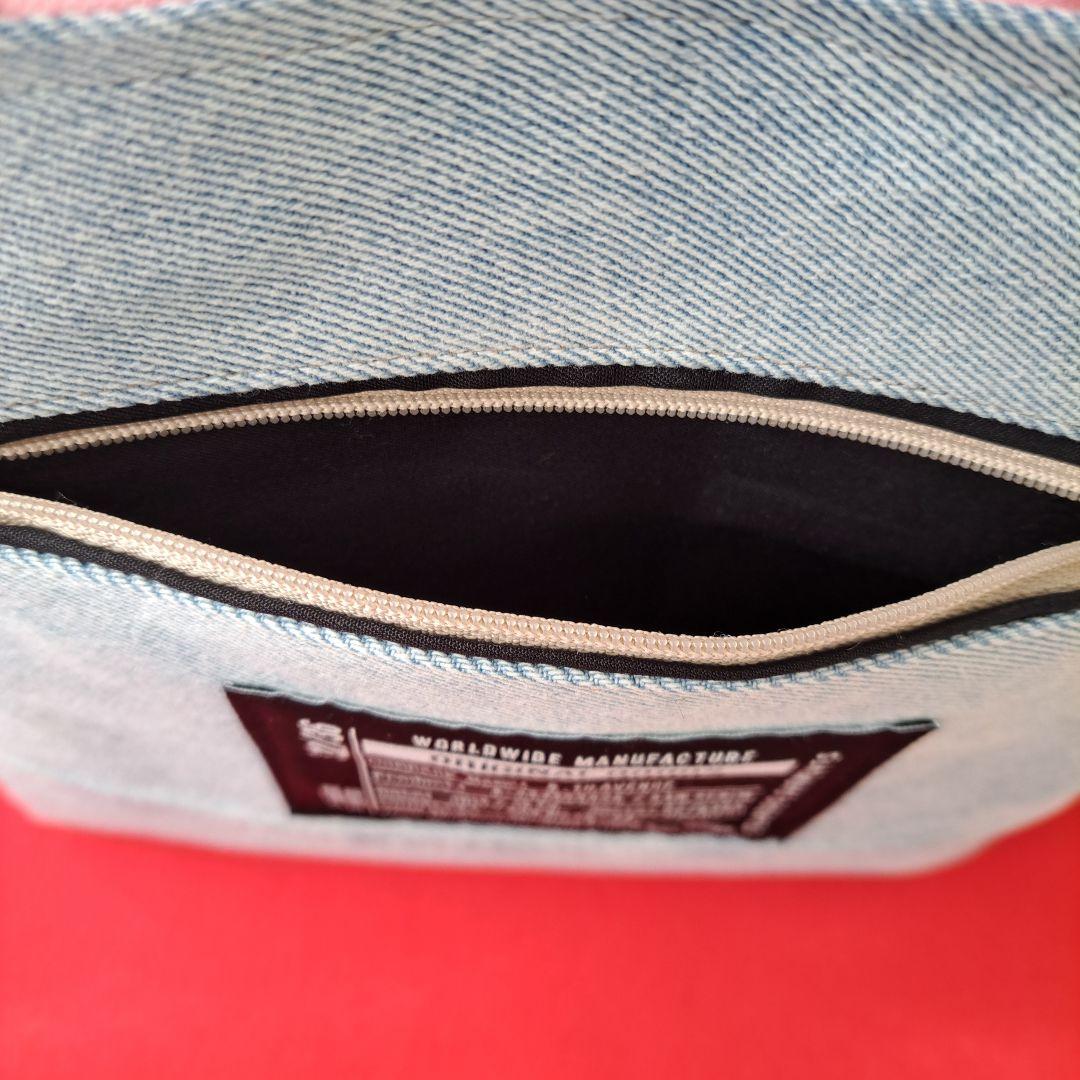 ね*】様 コヤンイサムチョン　ルミ　デニムリメイクフリルトートバッグ