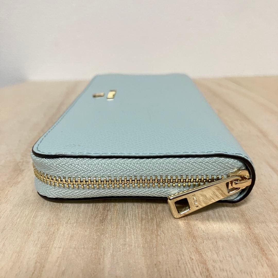 【訳あり極美品】フルラ カメリア 長財布 ラグナ 定価3.8万 スリム