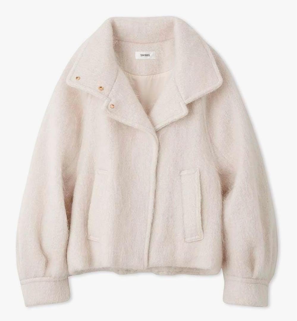 【週末値下】SNIDELスナイデル シャギーミドルブルゾン サイズ0