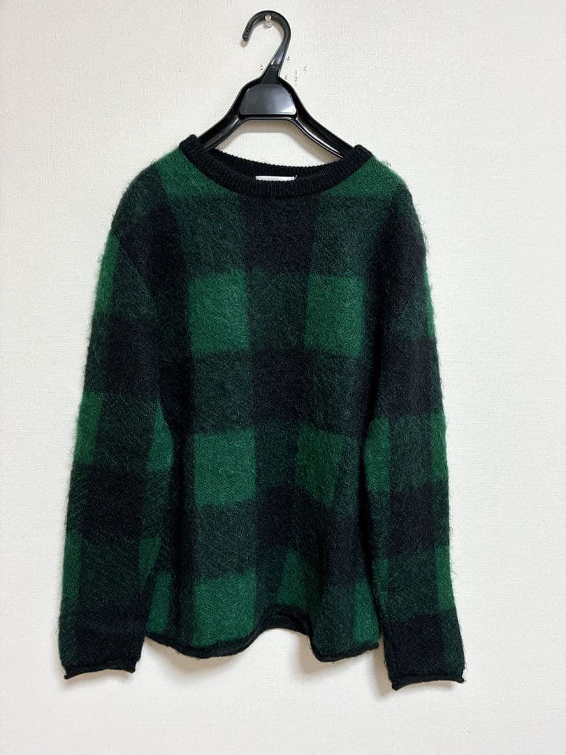 VALENTINOバレンティノモヘアチェックニットセータープルオーバーバレンチノ