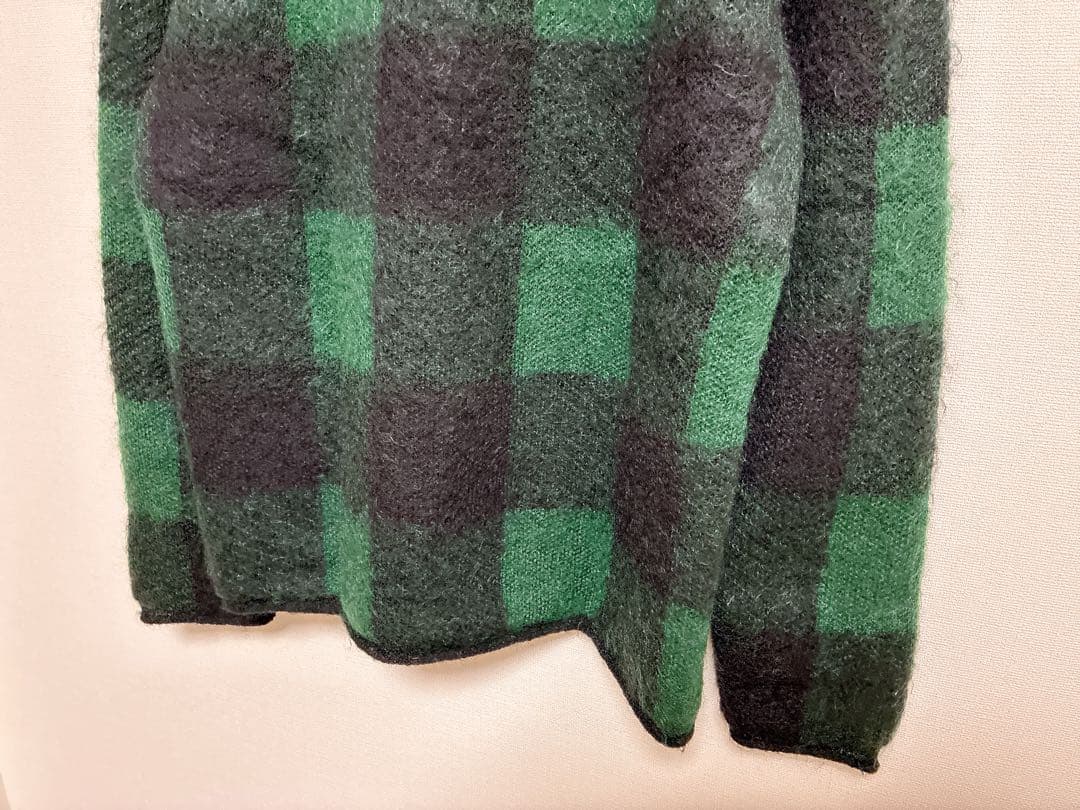 VALENTINOバレンティノモヘアチェックニットセータープルオーバーバレンチノ