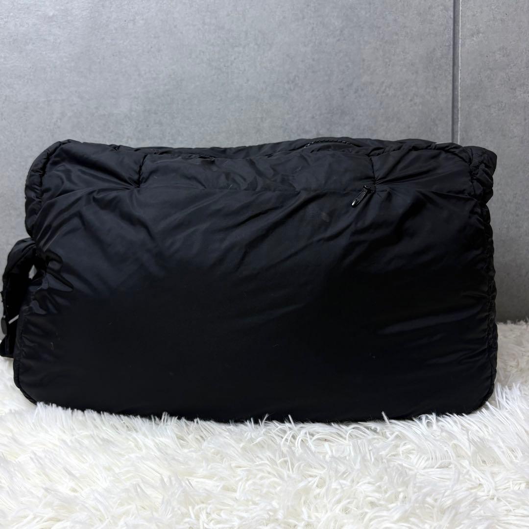 【希少】ディーゼル Y2K ショルダーバッグ ボストン 2way ロゴ刺繍 黒