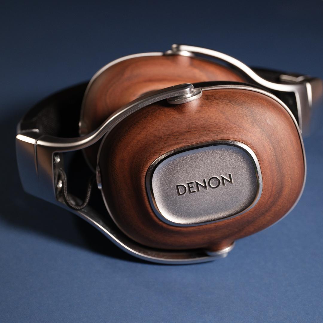 DENON AH-MM400 ヘッドホン 木製 美品 OYAIDE ケーブル付