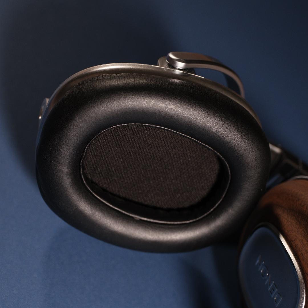 DENON AH-MM400 ヘッドホン 木製 美品 OYAIDE ケーブル付