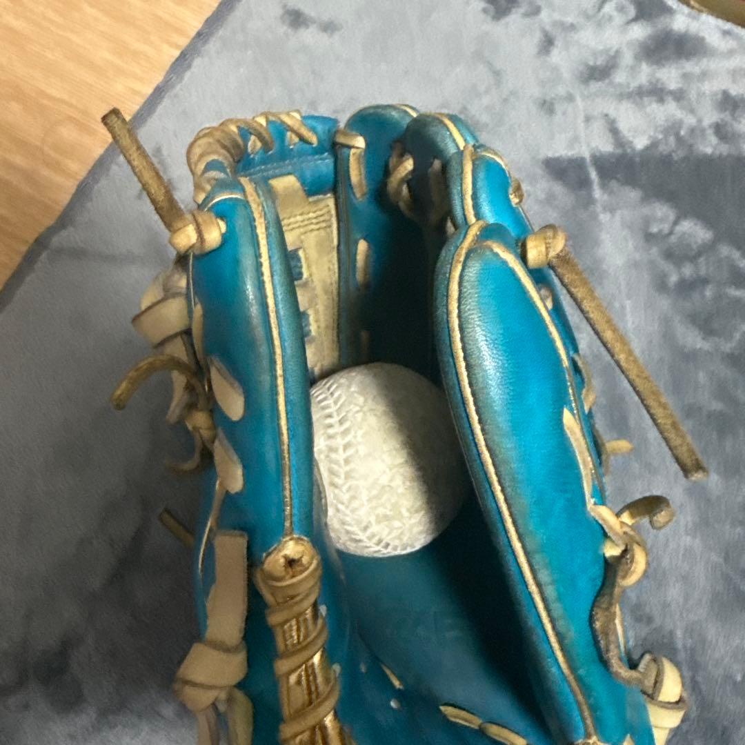 LETT PRO STATUS 硬式野球グローブ 青色