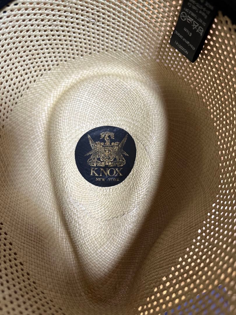 カシラ KNOX別注 パナマハット 中折れ ストローハット 61cmメンズ