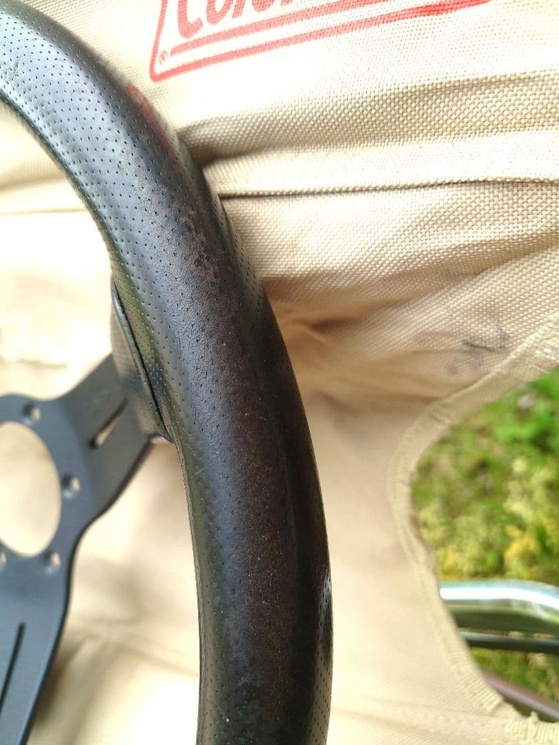 当時物 本物ナルディ ラリー 35Φ ディープコーン ステアリング FET刻印