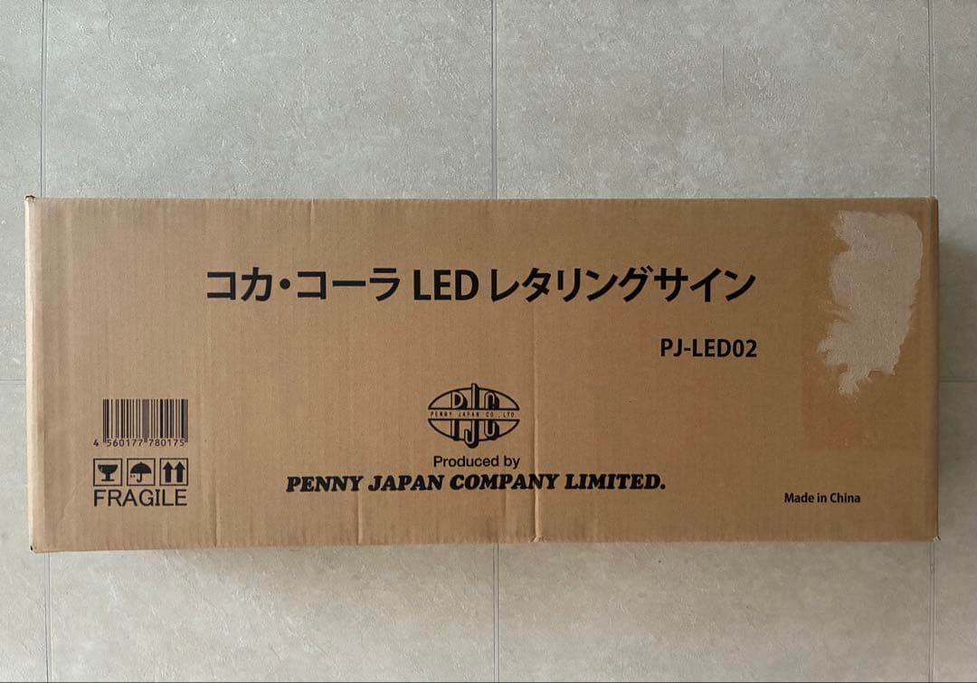 コカ・コーラ　LED レタリングサイン　Coca-Cola ネオンサイン