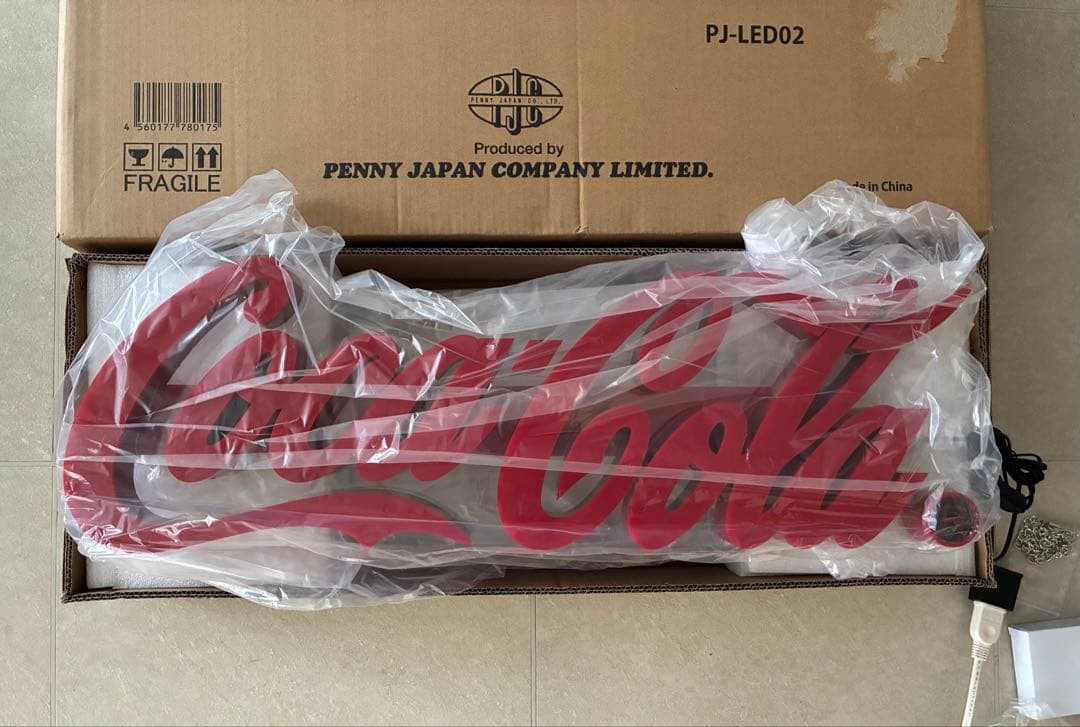 コカ・コーラ　LED レタリングサイン　Coca-Cola ネオンサイン