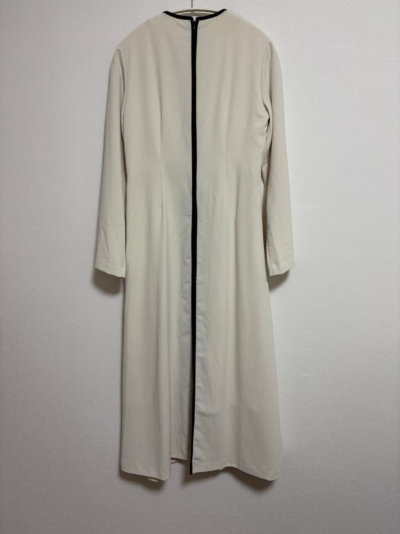 【早い者勝ち】anuans バイカラーパイピングロングスリーブワンピース