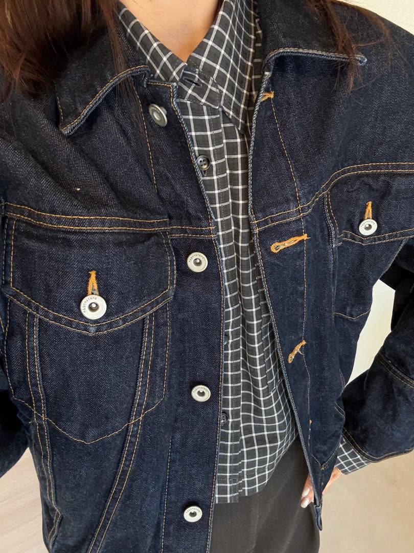 【値下げ】nagonstansナゴンスタンス ダークブルーデニムジャケット