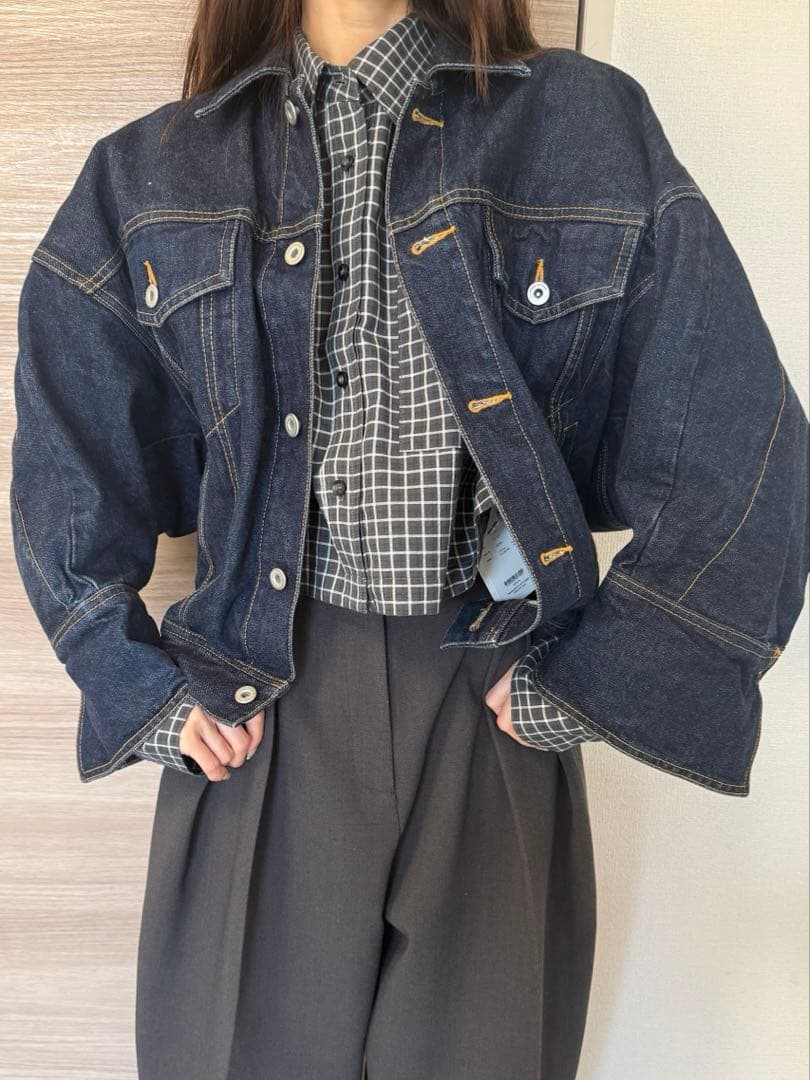 【値下げ】nagonstansナゴンスタンス ダークブルーデニムジャケット