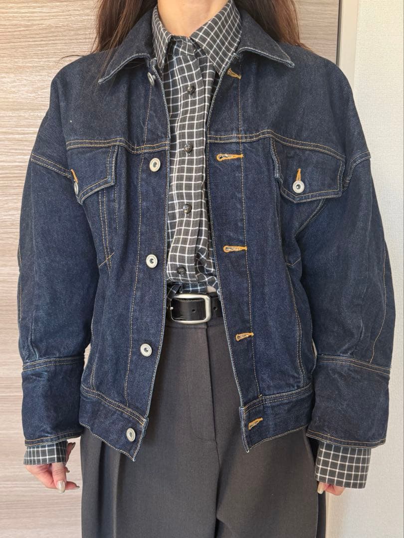 【値下げ】nagonstansナゴンスタンス ダークブルーデニムジャケット