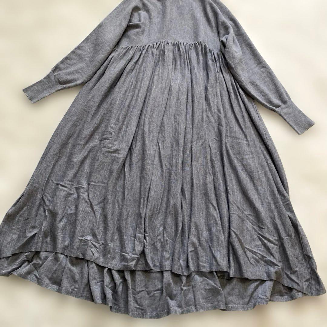 curensology カレンソロジー ウールハイネックギャザーワンピース