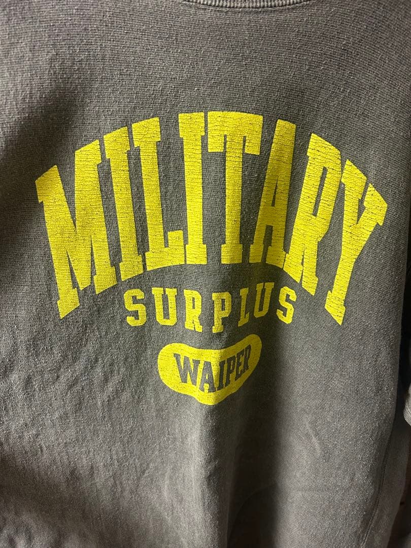 WAIPER BARNS USAコットン クルーネック スウェット　サイズL