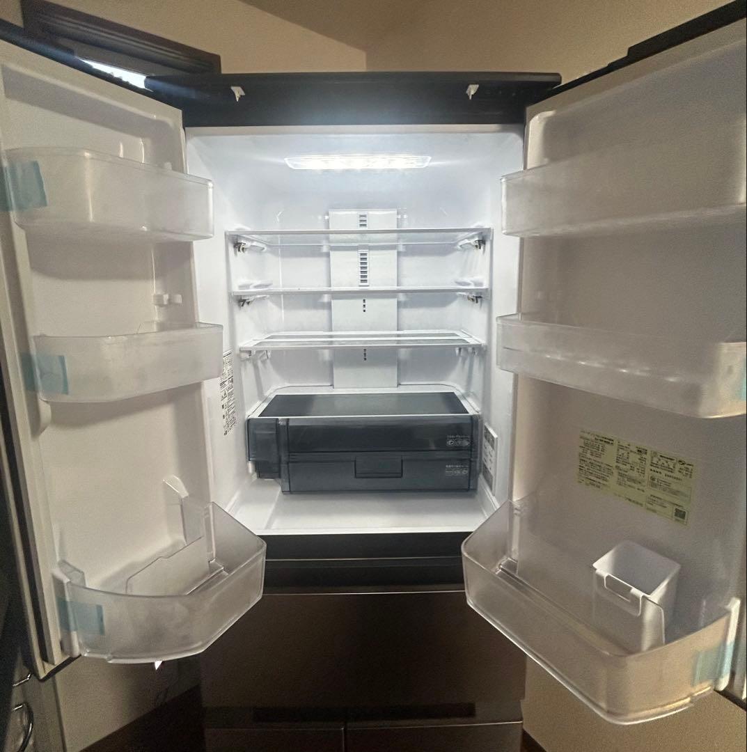 【美品】SHARP冷蔵庫 SJ-MF46M-H 457L(2024年製)送料込み