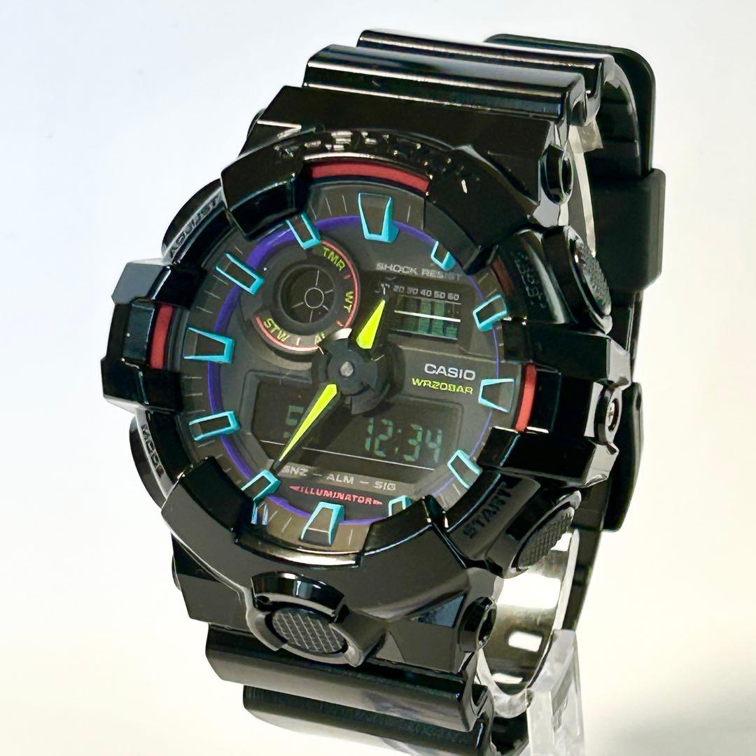 【極美品/+保証書】CASIO G-SHOCK GA-700RGB