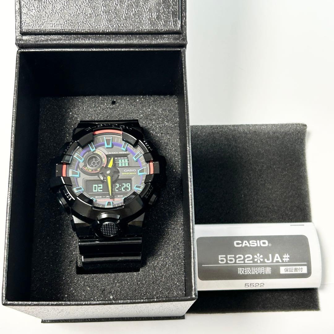 【極美品/+保証書】CASIO G-SHOCK GA-700RGB