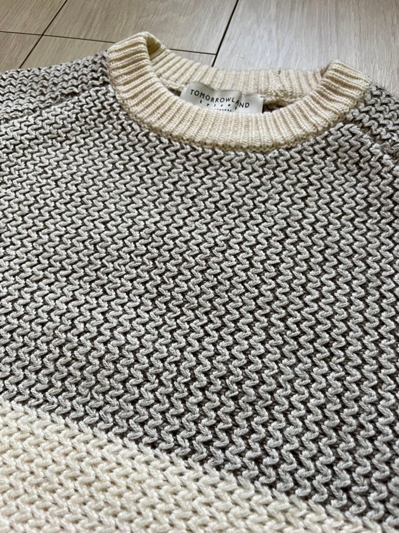 【美品】TOMORROWLAND tricot カシミアニット ホワイト M