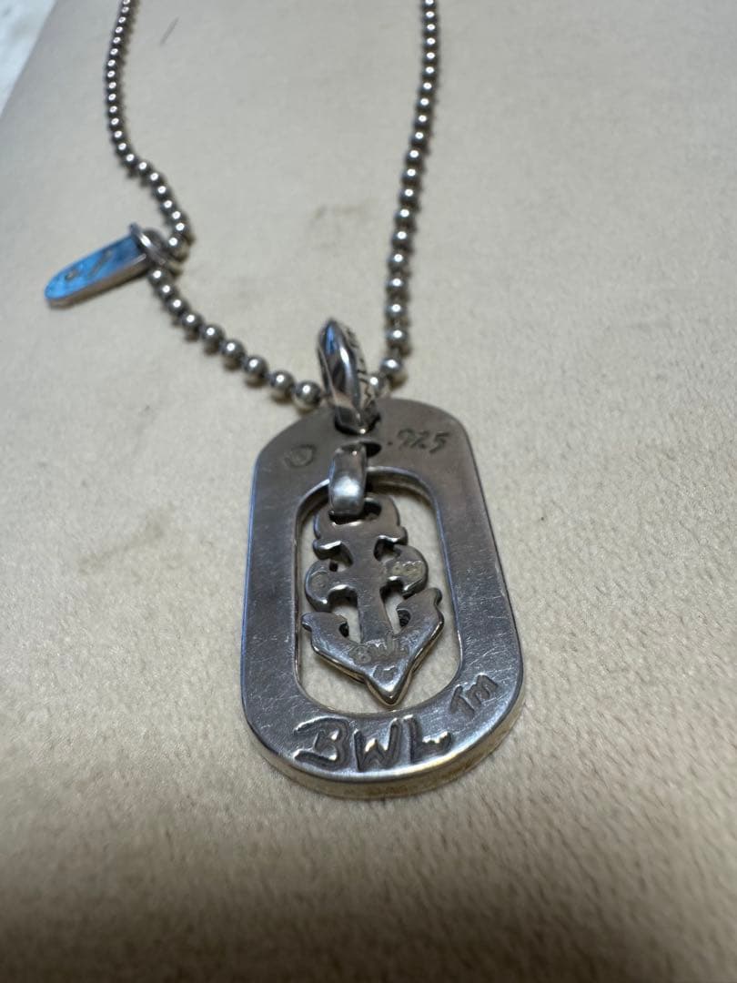 BWL 925シルバー ドッグタグネックレス