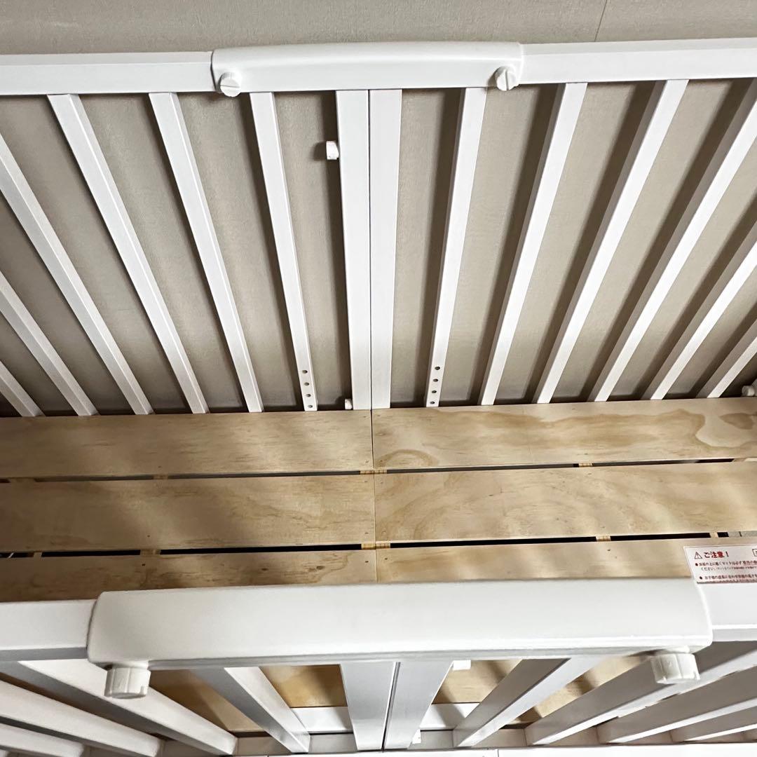 そいねーるIII ホワイト　ベビーベッド （マットレス無し）