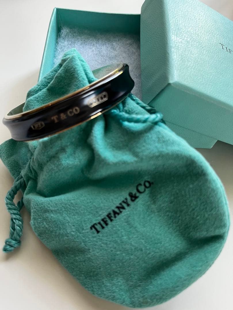 Tiffany & Co. ティファニー1837 カフ シルバー&チタンバングル