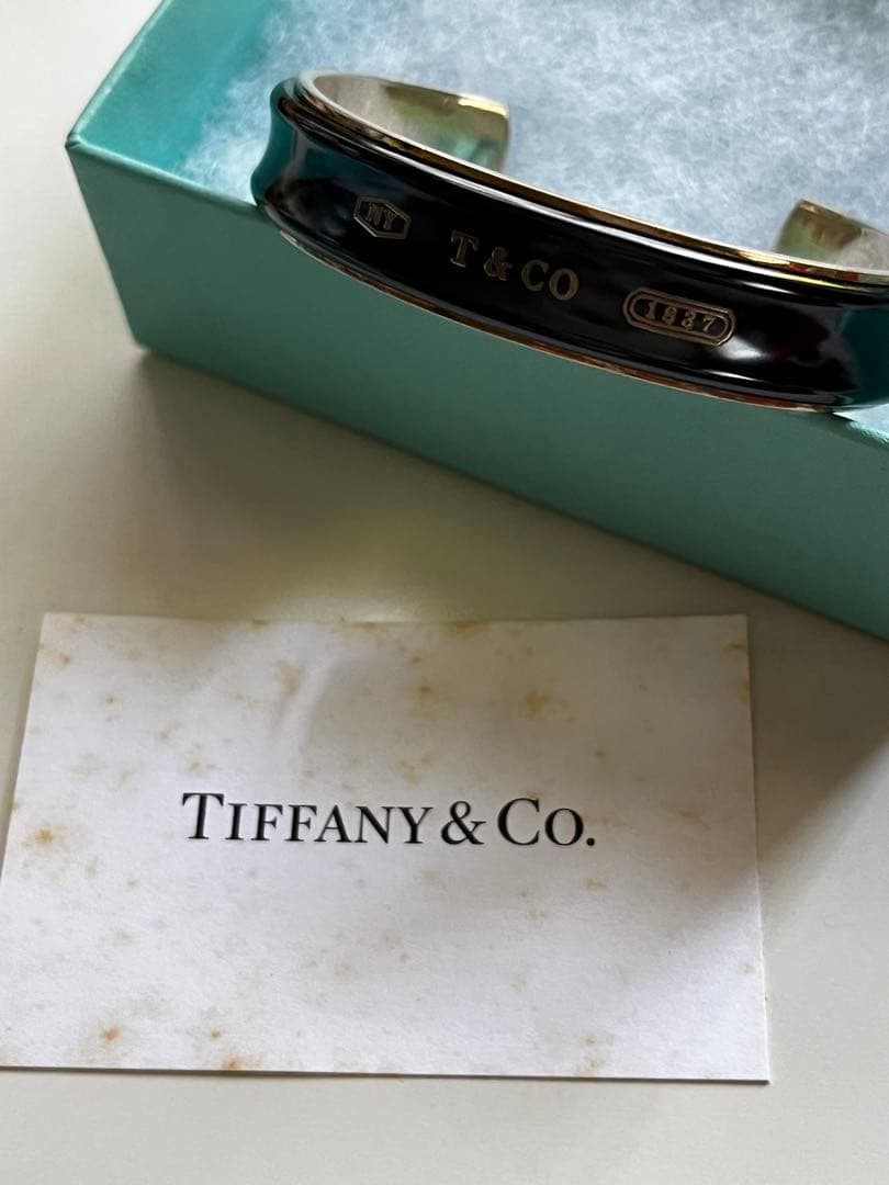 Tiffany & Co. ティファニー1837 カフ シルバー&チタンバングル