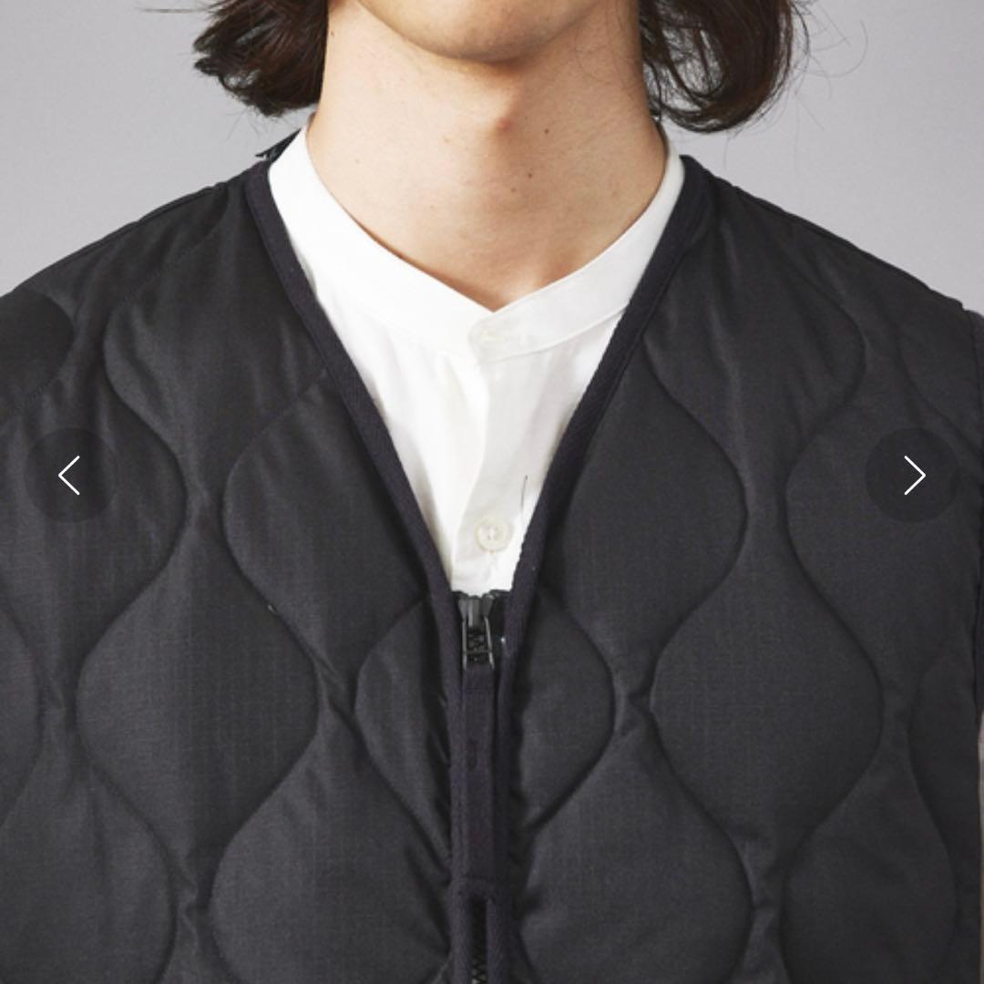 TAION タイオン　体温 Vネックレースアップダウンベスト　ブラック　黒　L