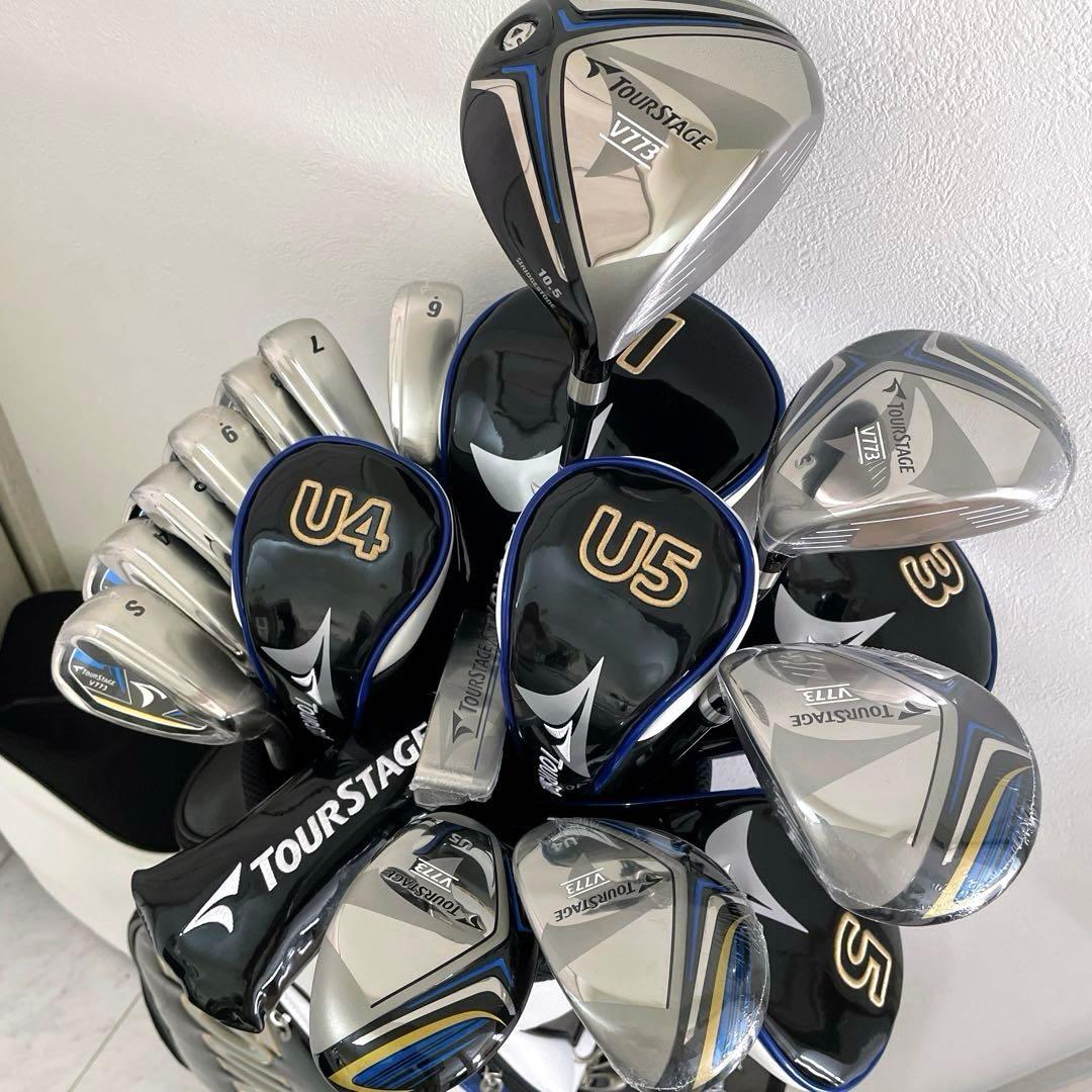 ほぼ新品未使用品　ビニール付　数量限定カラー　ツアーステージ　ゴルフクラブセット