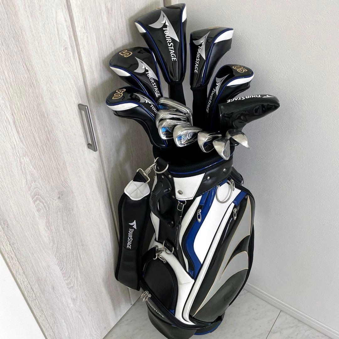 ほぼ新品未使用品　ビニール付　数量限定カラー　ツアーステージ　ゴルフクラブセット