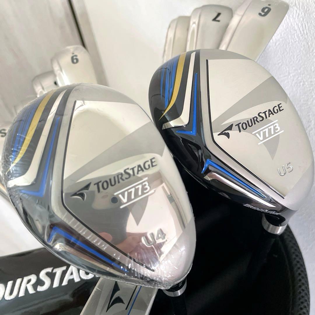 ほぼ新品未使用品　ビニール付　数量限定カラー　ツアーステージ　ゴルフクラブセット