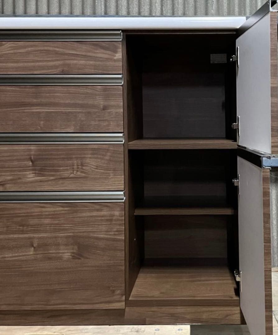 SNT1372 古賀家具 キッチンカウンター セイント 120 ソフトクローズ