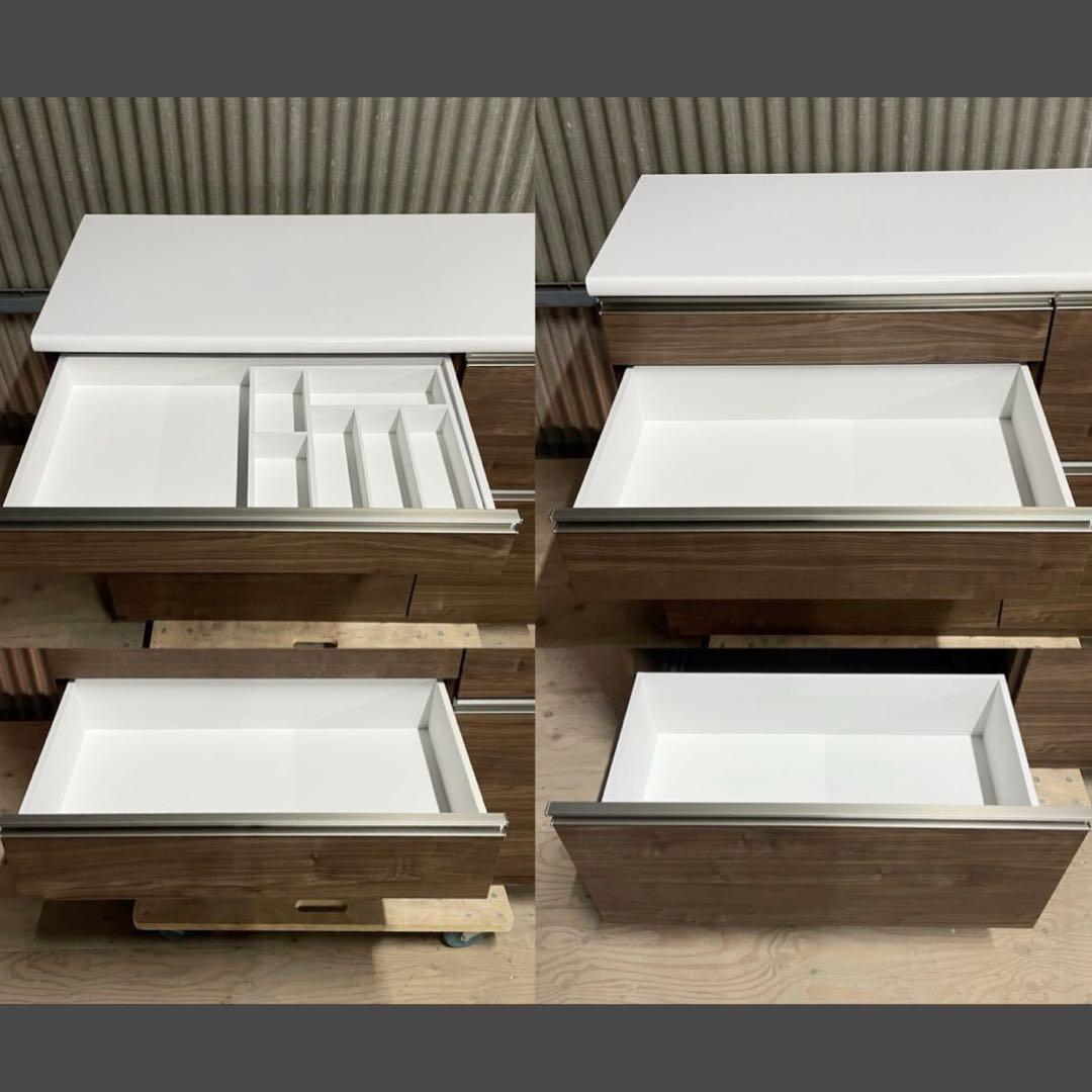 SNT1372 古賀家具 キッチンカウンター セイント 120 ソフトクローズ