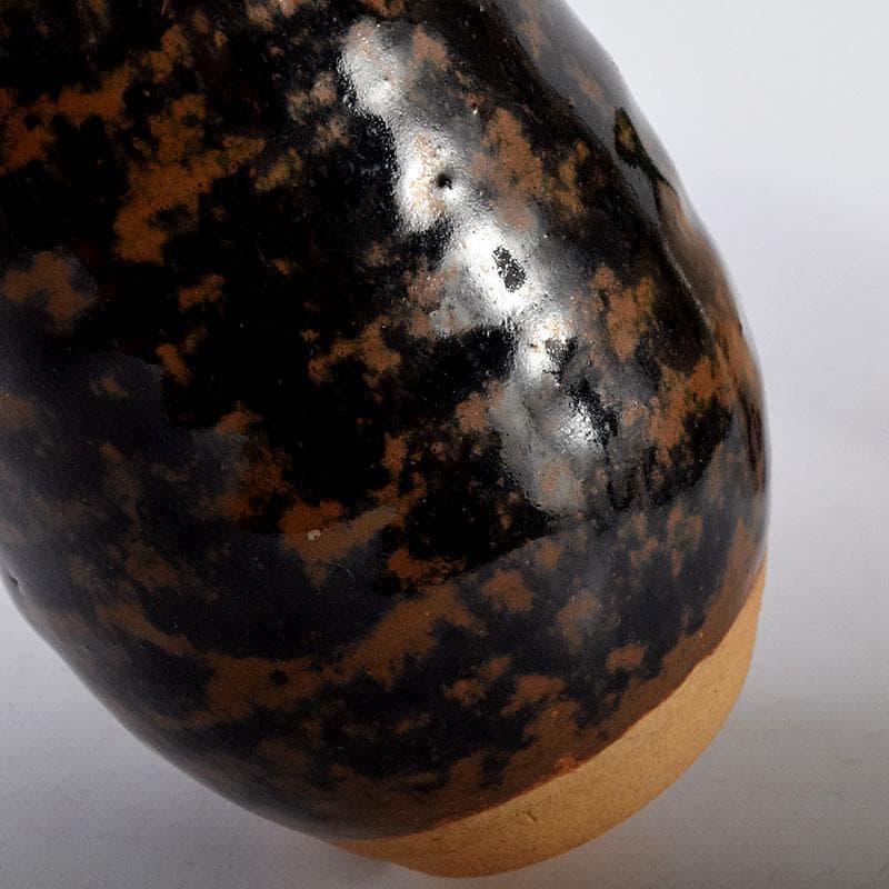 すみれ　織部焼　瀬戸焼　肩衝茶入　2点　仕覆3点　まとめて　C　7620