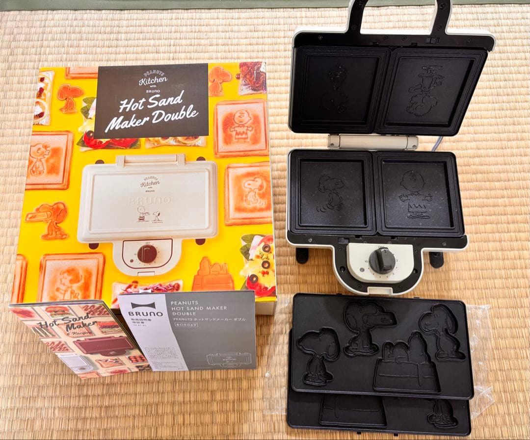 bruno ホットサンドメーカーダブル スヌーピー
