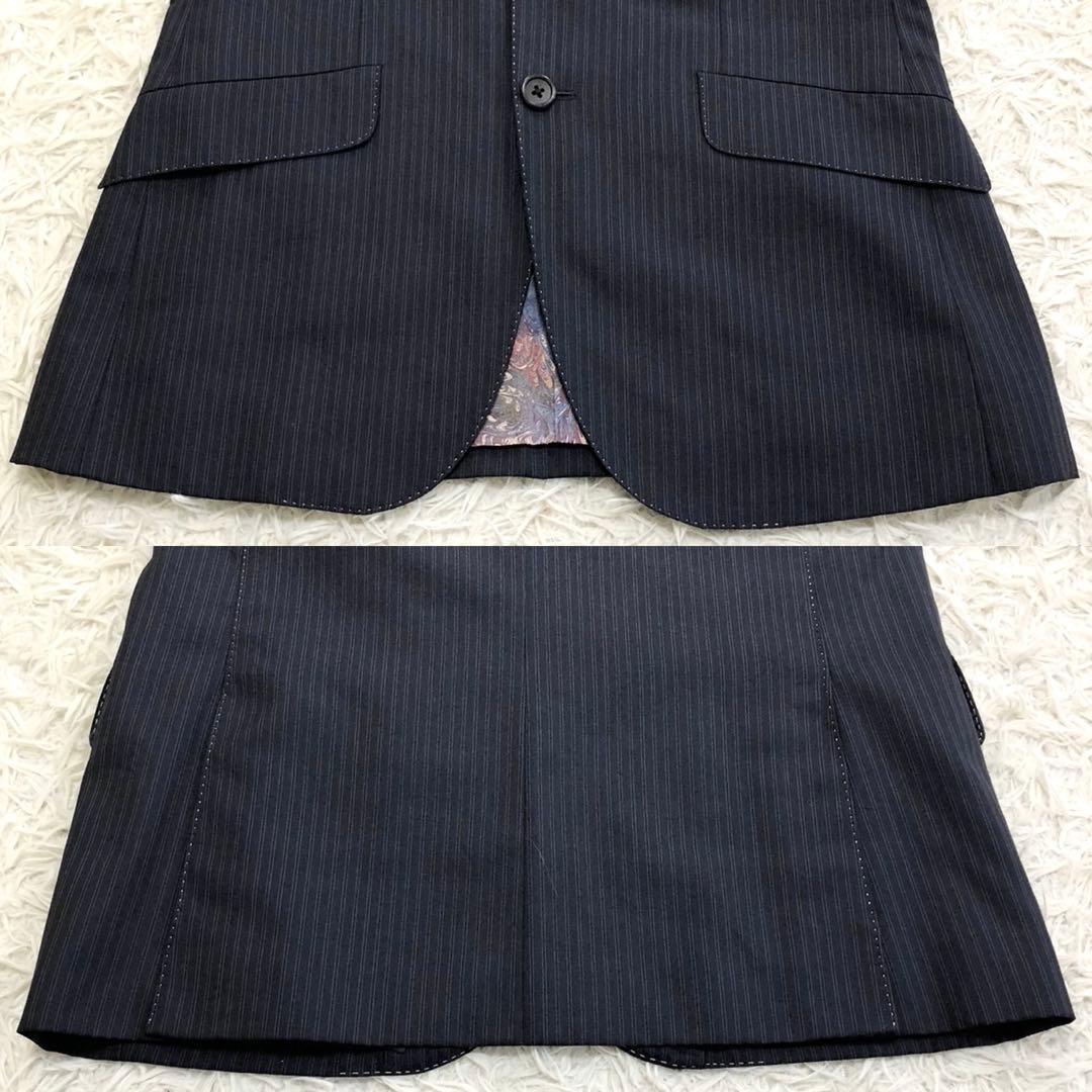 希少✨ポールスミスコレクション 花柄 ペイズリー シルク混 セットアップ 黒