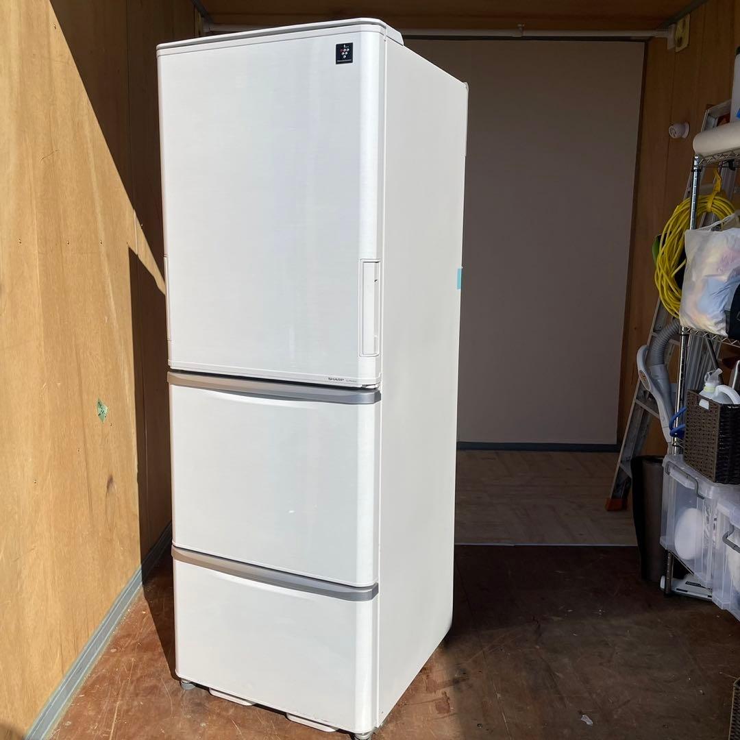送料設置無料　両開き　3ドア冷蔵庫　SHARP 自動製氷機付