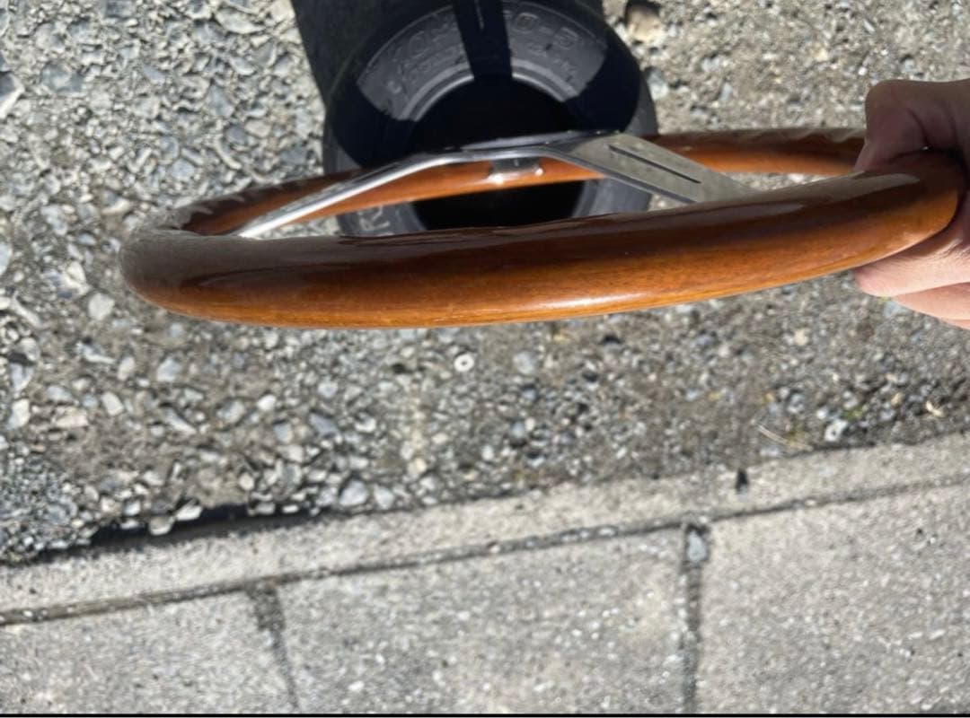 当時物 NARDI ナルディクラシック ウッドステアリング 36π