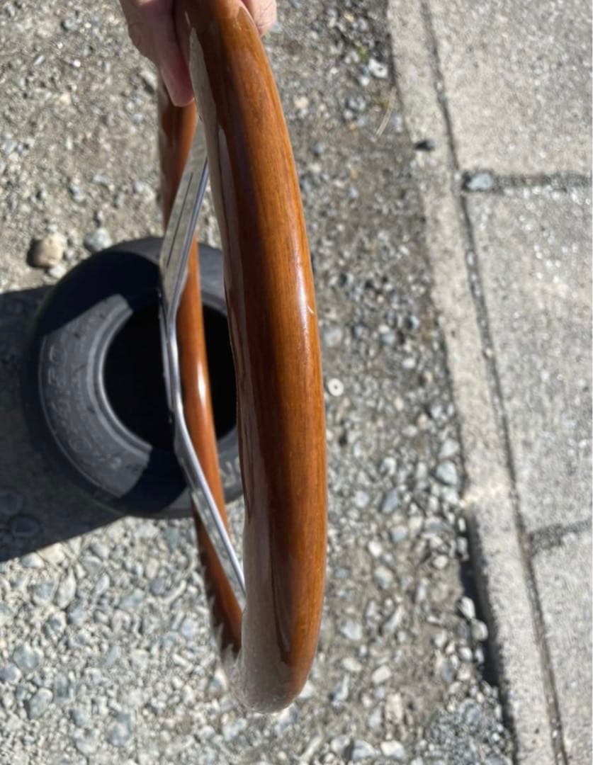 当時物 NARDI ナルディクラシック ウッドステアリング 36π