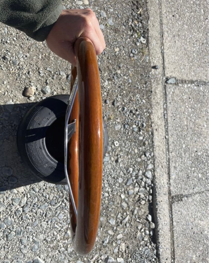 当時物 NARDI ナルディクラシック ウッドステアリング 36π